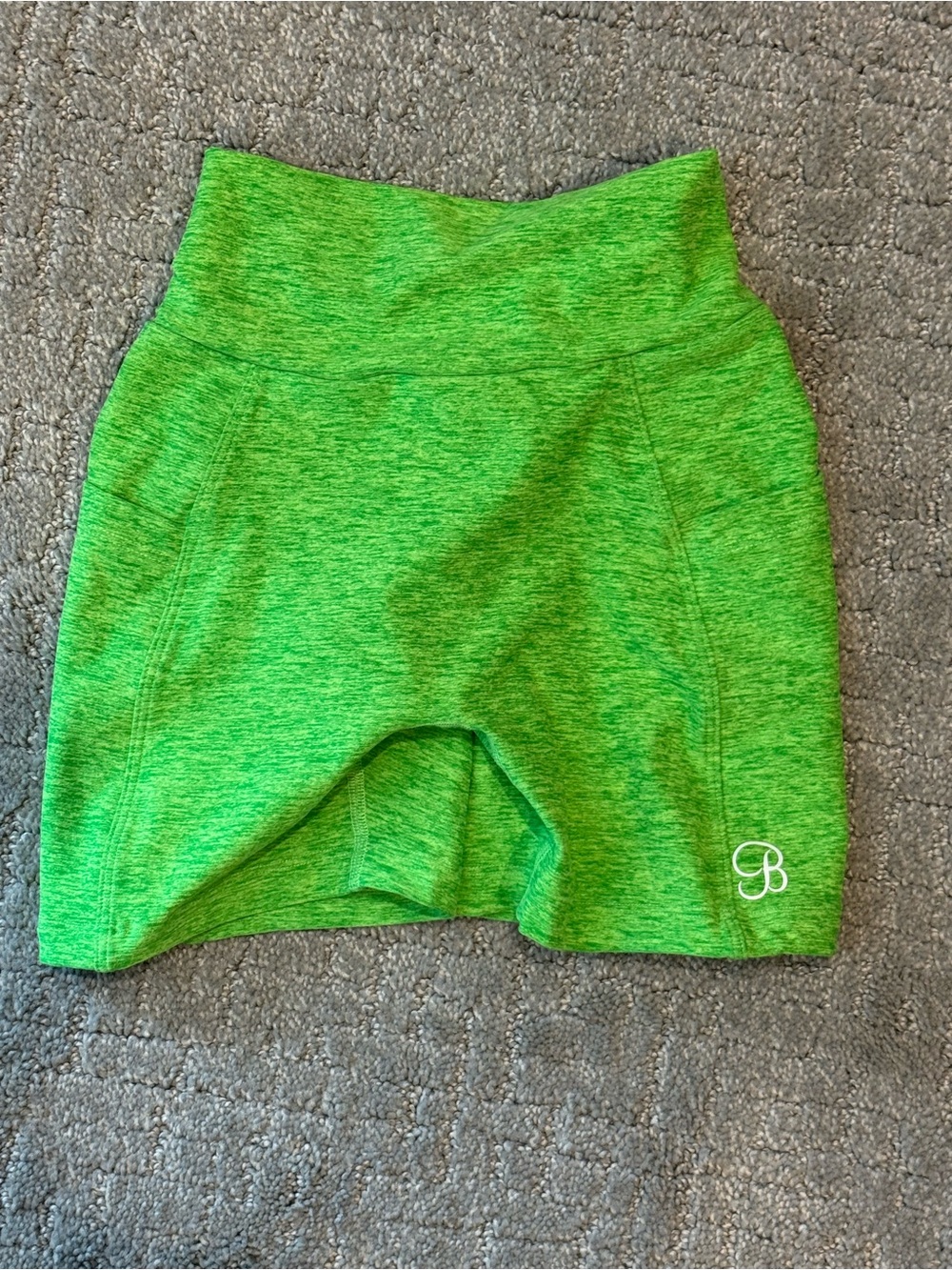 Bombshell Sportswear Neon Green Athletic Skort with Built-In Shorts